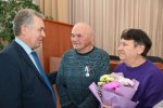 Александр Романенко, Владимир и Светлана Струц / Фото: пресс-служба АКЗС
