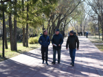 Вячеслав Франк и Галина Буевич приняли участие в общегородском субботнике