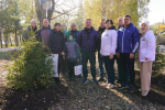 Вячеслав Франк и Галина Буевич приняли участие в общегородском субботнике