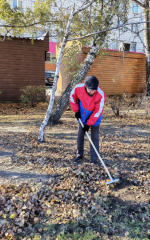 В Железнодорожном районе прошел общегородской субботник