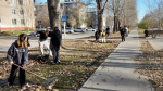 В Железнодорожном районе прошел общегородской субботник