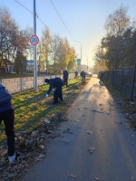 В Железнодорожном районе прошел общегородской субботник