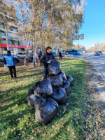 В Железнодорожном районе прошел общегородской субботник