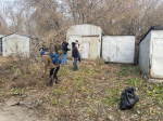 В Барнауле провели противопожарные субботники