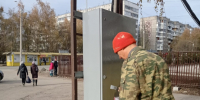 Нестационарные торговые объекты района провели акцию  по устранению посторонних надписей на фасадах объектов - Администрация г. Барнаул