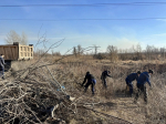 Во всех районах Барнаула на последней неделе октября провели противопожарные субботники