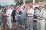 Открытие сельской олимпиады-2008. Выступает заместитель губернатора Алтайского края Николай Черепанов