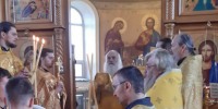 В день памяти преподобного Гавриила (Ургебадзе) митрополит Сергий совершил Литургию в селе Санниково Алтайского края - Алтайская митрополия