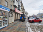 На территории района за ночь использовано 138 тонн противогололедных материалов