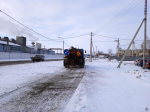 МБУ «Автодорстрой» проводит работы по очистке и противогололедной обработке дорог и тротуаров города