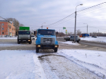 МБУ «Автодорстрой» проводит работы по очистке и противогололедной обработке дорог и тротуаров города