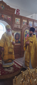 В Неделю 23-ю по Пятидесятнице архипастырь совершил Божественную литургию в храме княгини Ольги