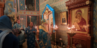 Владыка Сергий совершил вечернее богослужение с чтением акафиста - Алтайская митрополия