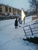 Последствия снегопада активно устраняют в Железнодорожном районе
