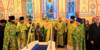 В день памяти святого праведного Иоанна Кронштадтского митрополит Сергий совершил Литургию в Знаменском женском монастыре - Алтайская митрополия