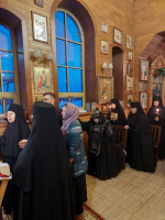 Архиерейское боголсужение в Неделю 30-ю по Пятидесятнице, пред Рождеством Христовым, святых отец