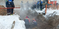 Устранение прорыва трубы / Фото: Администрация города Рубцовска - ИА Амител