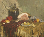Богданова И.С. Натюрморт с ветчиной. 1958. Холст, масло. Государственный художественный музей Алтайского края