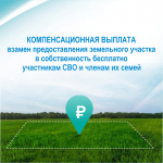 С 2026 года участники СВО и их семьи смогут получать компенсационную выплату вместо бесплатного земельного участка