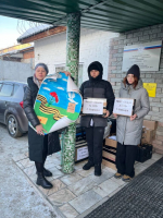 Передача гуманитарной помощи Управлению ФСИН для дальнейшей передачи первому батальону Таманской дивизии полка