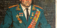 Борунов Г.Ф. Портрет сибирского богатыря Нестора Козина. 1969. Холст, масло. Государственный художественный музей Алтайского края - Художественный музей