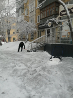 В Железнодорожном районе продолжают устранять последствия неблагоприятных погодных условий