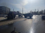 МБУ «Автодорстрой» продолжает работы по санитарному содержанию улиц города в условиях потепления