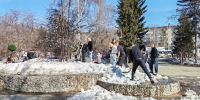 В Барнауле прошёл первый «Чистый четверг» в рамках месячника весенней санитарной очистки - Администрация г. Барнаул