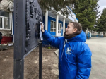 В Октябрьском районе прошла акция по благоустройству памятных мест