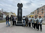 В Октябрьском районе прошла акция по благоустройству памятных мест