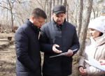 В Ленинском районе состоялось выездное совещание по вопросу благоустройства аллеи вдоль Алтайского государственного института культуры