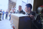 Студенты Академии приняли участие в формировании гуманитарной колонны ко Дню Победы