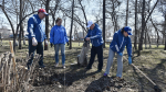 Глава Барнаула Вячеслав Франк принял участие в общегородском субботнике