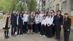 ТОСы Ленинского района вместе со школьниками проводят возложения цветов к памятным доскам Героям Советского Союза
