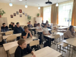 В Октябрьском районе школьники встретились с участником специальной военной операции