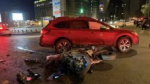 В Барнауле водитель троллейбуса сбила застывшего на дороге пешехода