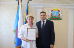 Активистам волонтерской деятельности вручили Благодарственные письма главы города