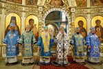 В годовщину основания Кемеровской епархии глава Алтайской митрополии принял участие в соборном богослужении в кафедральном Знаменском соборе города Кемерово