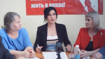 Светлана Кербер, Мария Прусакова, Людмила Клюшникова / Фото: скрин трансляции во "ВКонтакте" Марии Прусаковой