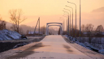 Движение по новому Платовскому мосту через Катунь откроют летом