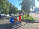МБУ «Автодорстрой» продолжает выполнение летних видов работ на дорогах Барнаула