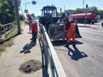 МБУ «Автодорстрой» продолжает выполнение летних видов работ на дорогах Барнаула