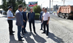 Глава Барнаула Вячеслав Франк проверил ход работ на проспекте Ленина