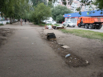 Администрация Ленинского района и  «Автодорстрой» очистили район от последствий незаконной торговли