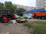 Администрация Ленинского района и  «Автодорстрой» очистили район от последствий незаконной торговли