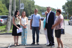 В Ленинском районе проверили ход работ по благоустройству территории