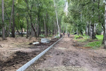В Ленинском районе Барнаула ведутся работы по благоустройству аллеи возле института культуры