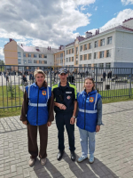 В День знаний представители народной дружины Индустриального района обеспечили общественный порядок в школах на торжественных линейках