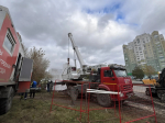 На повреждённом трубопроводе на улице Попова начался монтаж новой трубы